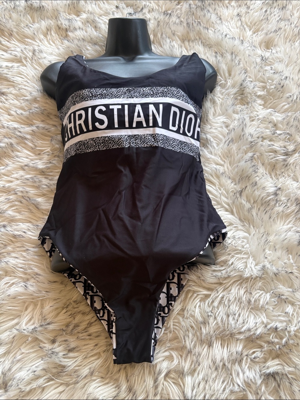 Dior Black & White Monogram women One-Piece - Picture 3 of 9